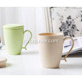 Многоразовая бамбуковая пластиковая питьевая чашка с крышками